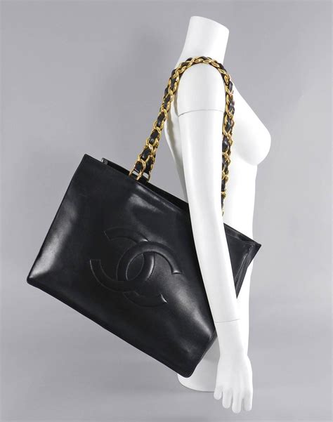 chanel vintage plastic tote